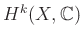 $ H^k(X,\mathbb{C})$