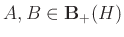 $ A,B\in\mathbf{B}_+(H)$