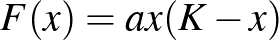 $F(x)=ax(K-x)$