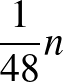 $\frac{1}{48}n$