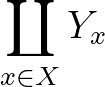 $\coprod_{x\in X}Y_x$