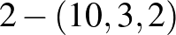 $2-(10,3,2)$
