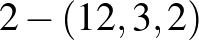 $2-(12,3,2)$