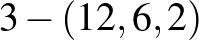 $3-(12,6,2)$