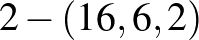 $2-(16,6,2)$