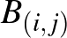 $B_{(i,j)}$