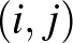 $(i,j)$