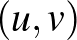 $(u,v)$