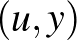 $(u,y)$