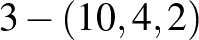 $3-(10,4,2)$