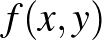 $f(x,y)$