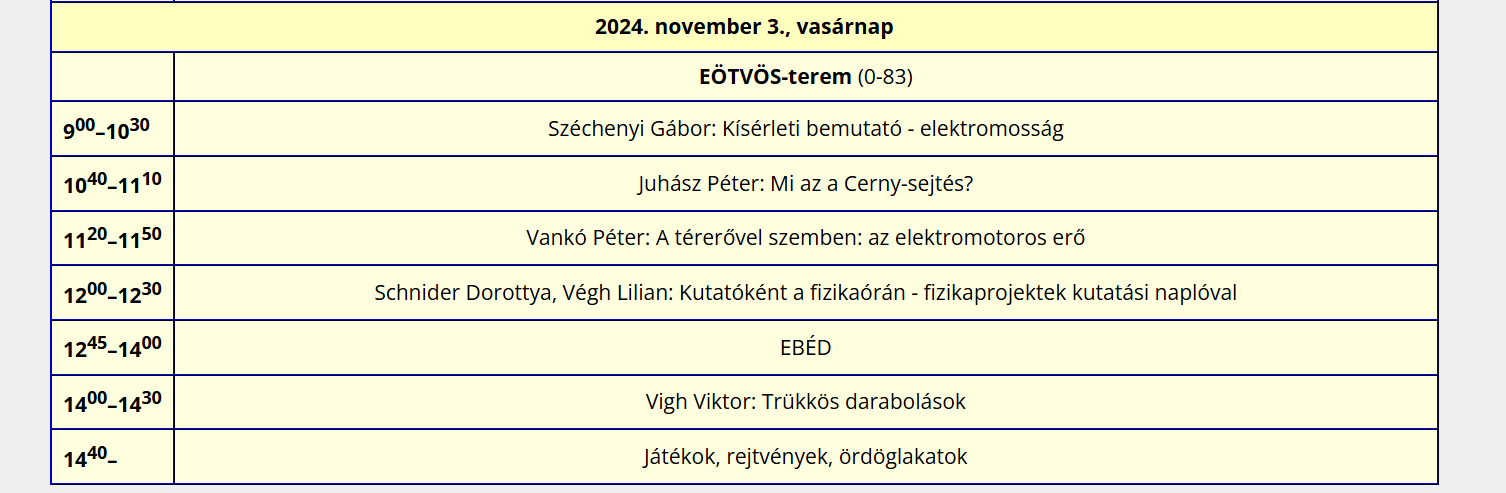 KöMaL Ifjúsági Ankét 2024 5 Kpernykp program2