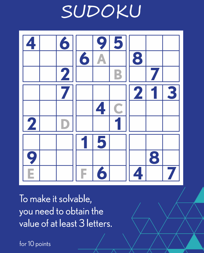 Városi vetélkedő a szegedi MEMO-n 6 sudoku
