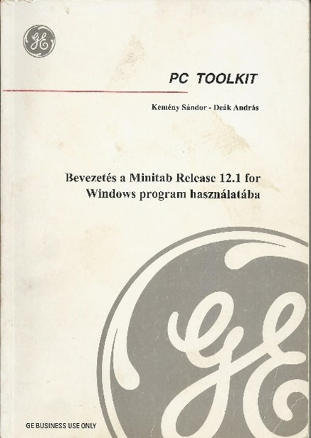 4. ábra: A Minitab kézikönyv 1998-ból Knyv Minitab 4bra