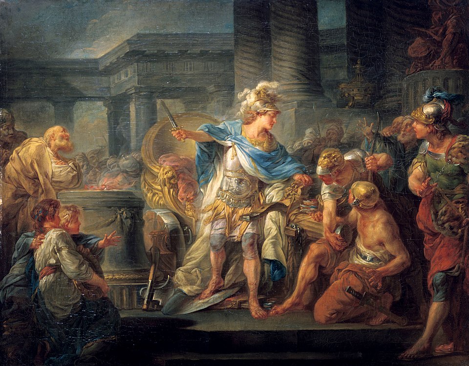 Alexander cuts the Gordian Knot 1