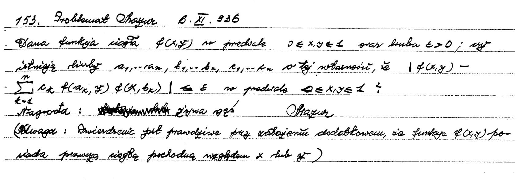 Per Enflo és a Skót Könyv leghíresebb problémája 1 keziras