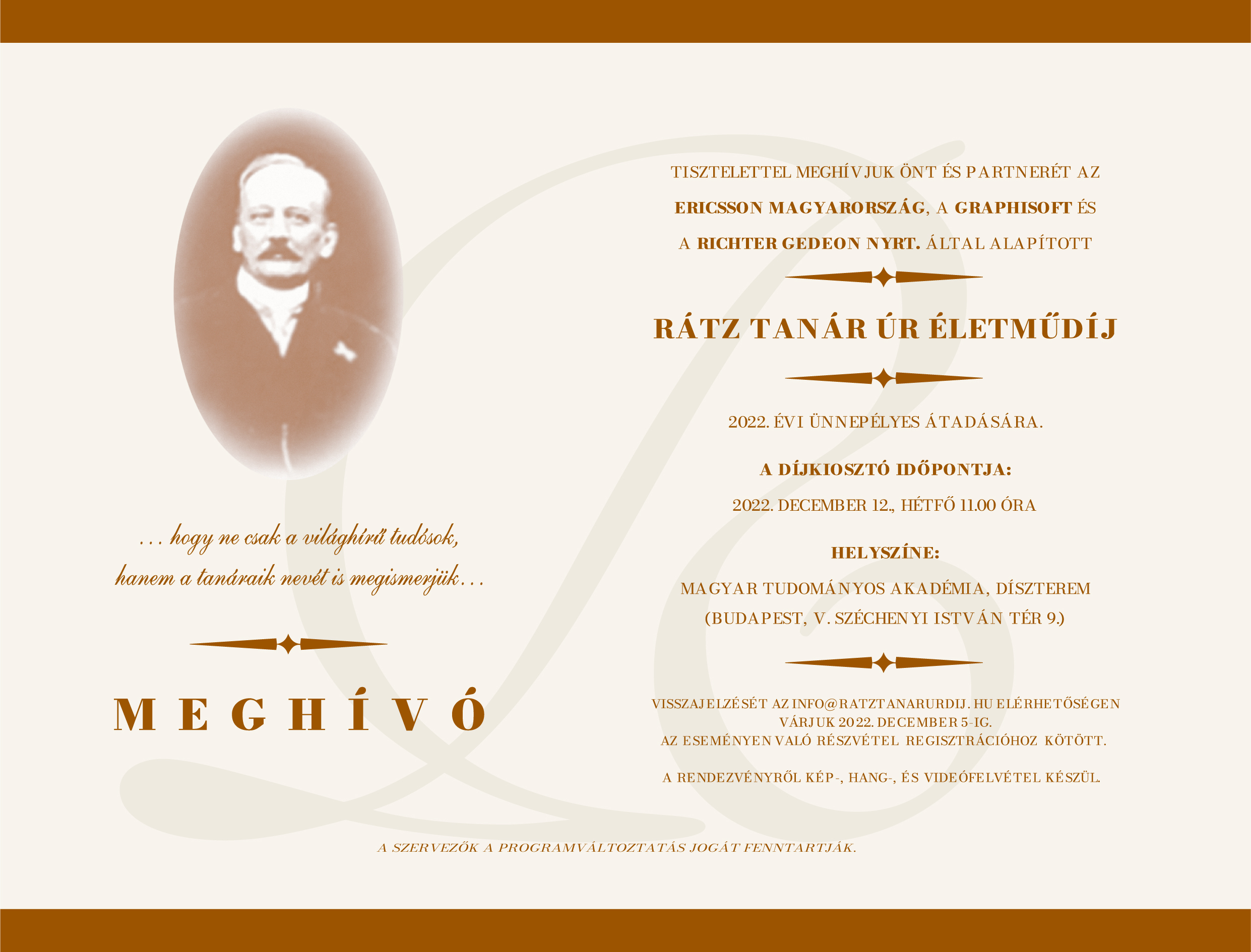 Erdős Gábor és Varga József Rátz Tanár Úr Életműdíjasok 1 Ratz meghivo 2022