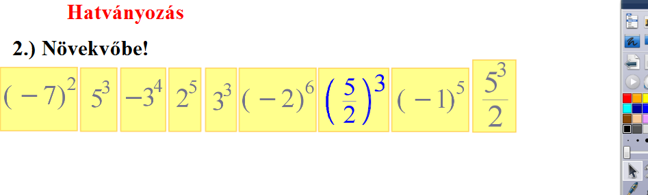 Mi így használjuk az interaktív táblát 18 hatvnyozs