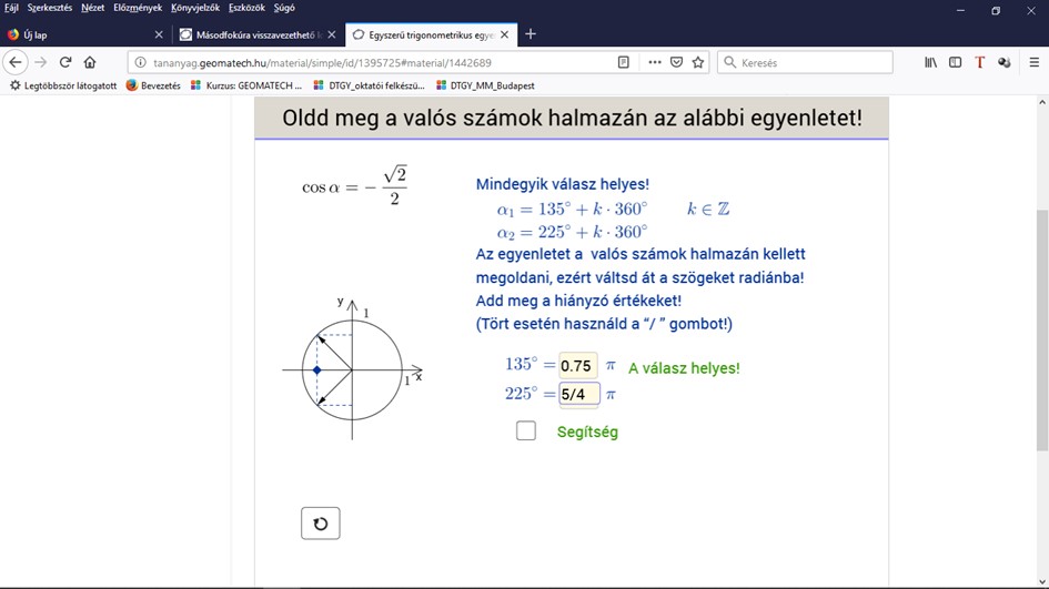 A puding próbája, avagy a GEOMATECH a gyakorlatban 9 4.6 bra