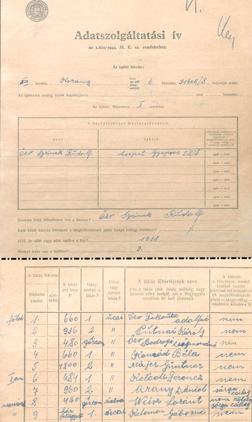 adatszolg 1944 uDsb